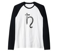 Symbole Astrologique alchimique de Saturne Manche Raglan