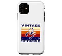 Symbole Astrologique Vintage Scorpion Octobre Novembre Coque pour iPhone 11