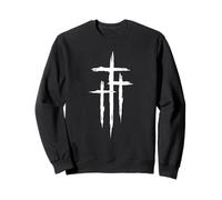 Symbole Audacieux de Jésus-Christ avec Trois Croix Sweatshirt