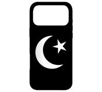 Symbole Blanc de l'islam Croissant de Lune et étoile Minimaliste Coque pour iPhone 17 Pro Max