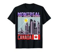 Symbole Canadien Monument, Souvenirs, Horizon de Montréal, Canada T-Shirt