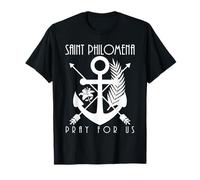 Symbole catholique cadeau Saint Philomena pour fille T-Shirt