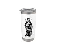 Symbole catholique de Saint Simon Pierre Gobelet isotherme en acier inoxydable double paroi