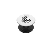 Symbole catholique de Sainte Catherine d'Alexandrie PopSockets PopGrip Adhésif