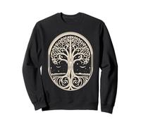 Symbole celtique arbre de vie avec lune Sweatshirt