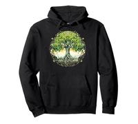 Symbole celtique arbre de vie avec nœud vert Sweat à Capuche