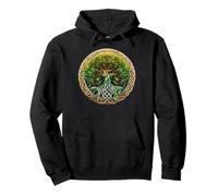 Symbole celtique arbre de vie avec nœud vert Sweat à Capuche