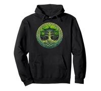 Symbole celtique arbre de vie avec nœud vert Sweat à Capuche