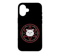 Symbole Chat Occulte Cercle Sombre Vieilli Coque pour iPhone 16