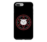 Symbole Chat Occulte Cercle Sombre Vieilli Coque pour iPhone 7 Plus/8 Plus