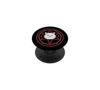 Symbole Chat Occulte Cercle Sombre Vieilli PopSockets PopGrip Adhésif