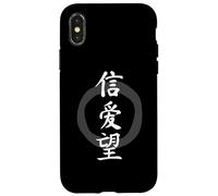 Symbole Chinois pour la Foi, l'amour, l'espoir, Le caractère hanzi chrétien Coque pour iPhone X/XS