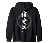 Symbole Chinois pour la Foi, l'amour, l'espoir, Le caractère hanzi chrétien Sweat à Capuche