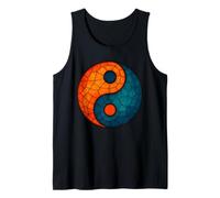 Symbole chinois YinYang Yoga Méditation Vitrail Débardeur