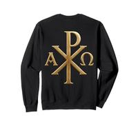 Symbole chrétien: Chi Rho - Alpha Omega - Jésus-Christ Sweatshirt