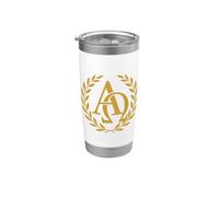 Symbole chrétien d'Alpha et Omega Gobelet isotherme en acier inoxydable double paroi