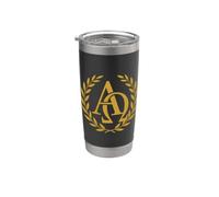 Symbole chrétien d'Alpha et Omega Gobelet isotherme en acier inoxydable double paroi