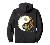 Symbole coloré de Yoga Qi Gong Tao Yin Yang Lotosflower Sweat à Capuche
