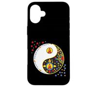 Symbole coloré pour Tao-Yin et Yang avec Bouddha Coque pour iPhone 16 Plus