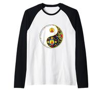 Symbole coloré Taiji Yoga Qi Gong Tao Signe Symbole Yin Yang Bouddha Manche Raglan