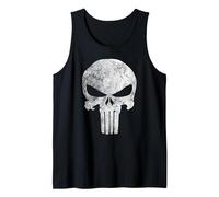 Symbole Crâne Marvel Punisher Distressed Débardeur, Homme, Noir, XL