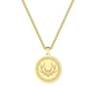 Symbole d’Artémis Collier Femmes Hommes Artémis Amulette Charme Lune Symbole Mythe Déesse de la Chasse Pendentif Chaîne Bijoux