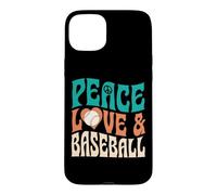 Symbole d'amour de Paix et de Baseball Coque pour iPhone 15 Plus