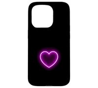 Symbole d'amour en Forme de cœur, Design Minimaliste Coque pour iPhone 15 Pro