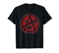 Symbole d'anarchie rouge style graffiti, anarchisme, punk T-Shirt