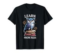 Symbole d'art de la chouette de sagesse connaissances anciennes enseignants étudiants T-Shirt