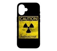 Symbole d'avertissement Grunge de Danger nu ire radioactif Coque pour iPhone 16