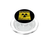 Symbole d'avertissement Grunge de Danger nu ire radioactif PopSockets PopGrip pour MagSafe