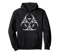 Symbole de Danger Toxique Cyber Gothique Industriel Sweat à Capuche