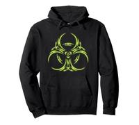 Symbole de Danger Toxique Industriel Cyber Gothique Sweat à Capuche