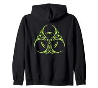 Symbole de Danger Toxique Industriel Cyber Gothique Sweat à Capuche