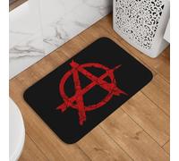 Symbole De Détresse De l'anarchie Paillasson Intérieur Absorbant Paillasson D'Entree Lavable en Machine Tapis De Douche pour Chambre Baignoire Extérieur 40X60Cm