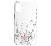 Symbole de Fille Couteau Anglais et Hache Joan of Union Jack Coque pour iPhone 16 Plus
