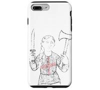 Symbole de Fille Couteau Anglais et Hache Joan of Union Jack Coque pour iPhone 7 Plus/8 Plus