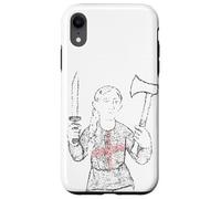 Symbole de Fille Couteau Anglais et Hache Joan of Union Jack Coque pour iPhone XR