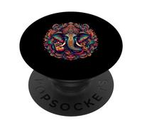 Symbole de Ganesh Yoga Hindou Elephant God Ganesh Puja PopSockets PopGrip Adhésif