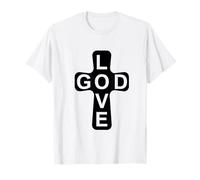 Symbole de la Croix de Dieu de l'amour et de la Foi chrétienne T-Shirt