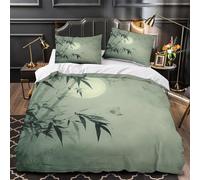 Symbole de la Lune Housse de Couette Microfibre Hypoallergique 3D Effet Ultra Douce Style d'art Mystique Parure de Lit Fermeture Éclair Super Douce Confortable for Enfant Double（200x200cm）