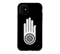 Symbole de la Main du jaïnisme d'Ahimsa DHARMACHAKRA Jain Dharma Coque pour iPhone 11