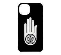 Symbole de la Main du jaïnisme d'Ahimsa DHARMACHAKRA Jain Dharma Coque pour iPhone 13