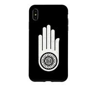 Symbole de la Main du jaïnisme d'Ahimsa DHARMACHAKRA Jain Dharma Coque pour iPhone XS Max