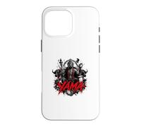 Symbole de la mythologie Noire Yama Hindou Seigneur de la Mort Coque pour iPhone 16 Pro Max