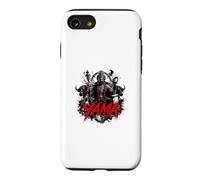 Symbole de la mythologie Noire Yama Hindou Seigneur de la Mort Coque pour iPhone SE (2020) / 7/8