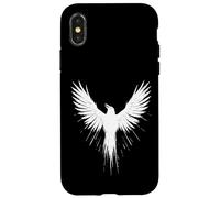 Symbole de la mythologie Nordique du Corbeau Viking Coque pour iPhone X/XS
