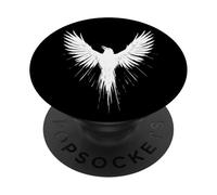 Symbole de la mythologie Nordique du Corbeau Viking PopSockets PopGrip Adhésif