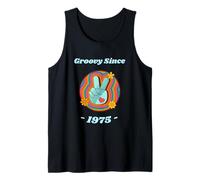 Symbole de la Paix Hippie Love Groovy Since 1975 Cadeau d'anniversaire 45 Ans Débardeur